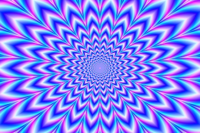 Crinkle Cut Pulse in Blue Pink and Violet